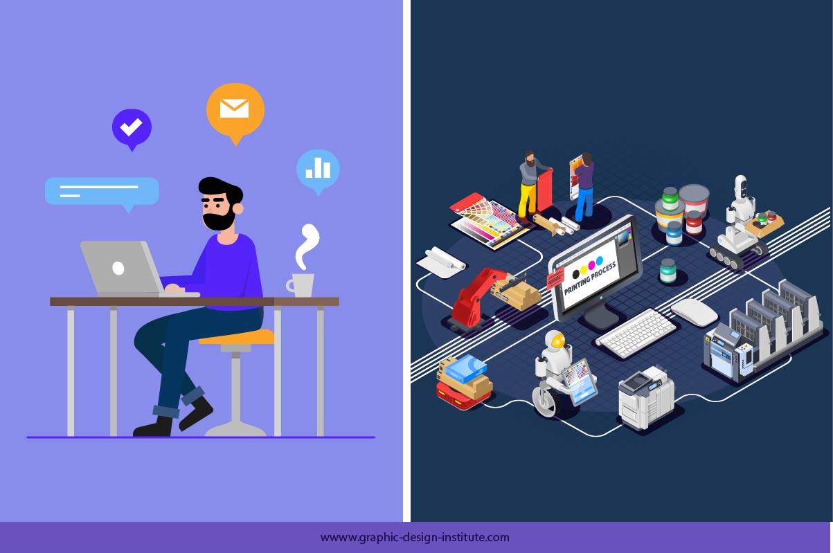 content gathering prepress press and postpress