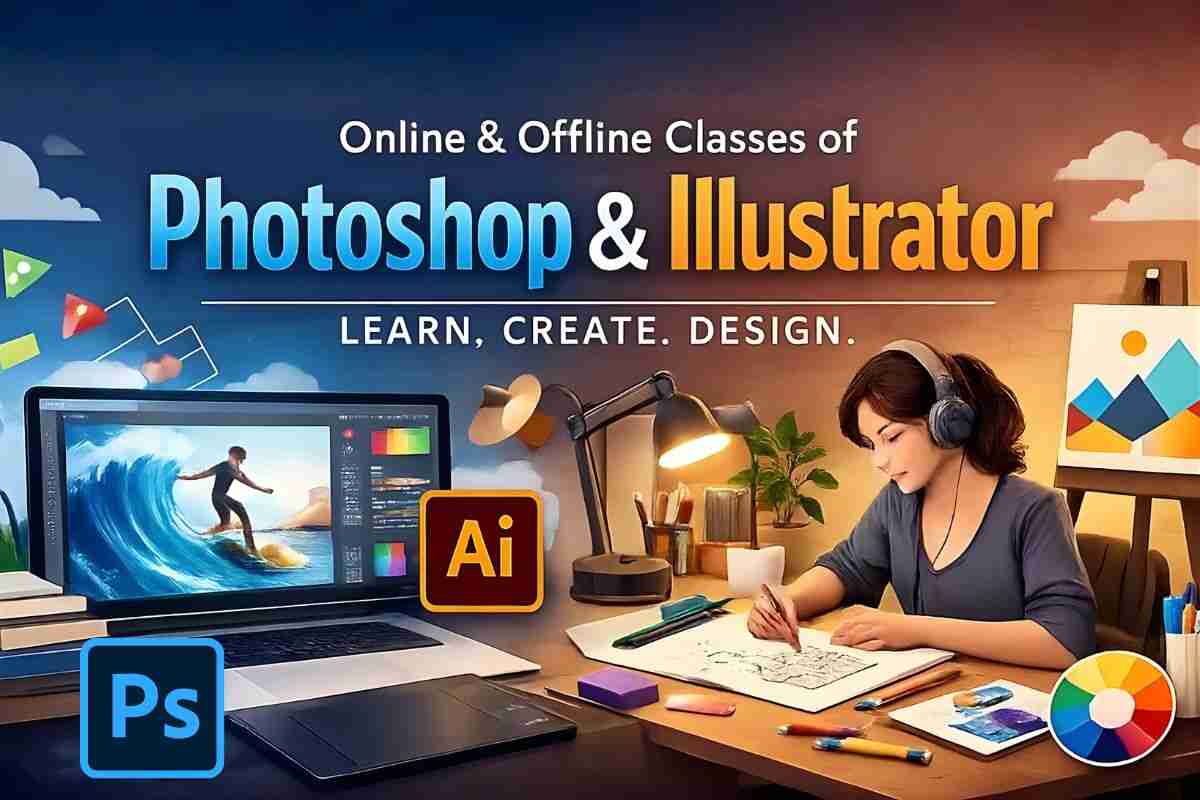 Offline or Online Course: What Should You Choose to Learn Photoshop & Illustrator in 2026?